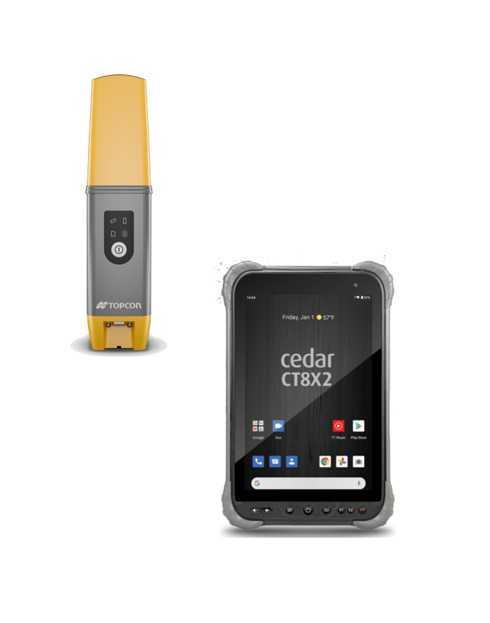 canne GPS Topcon type Hiper CR + CT8x2 tablette avec P3D