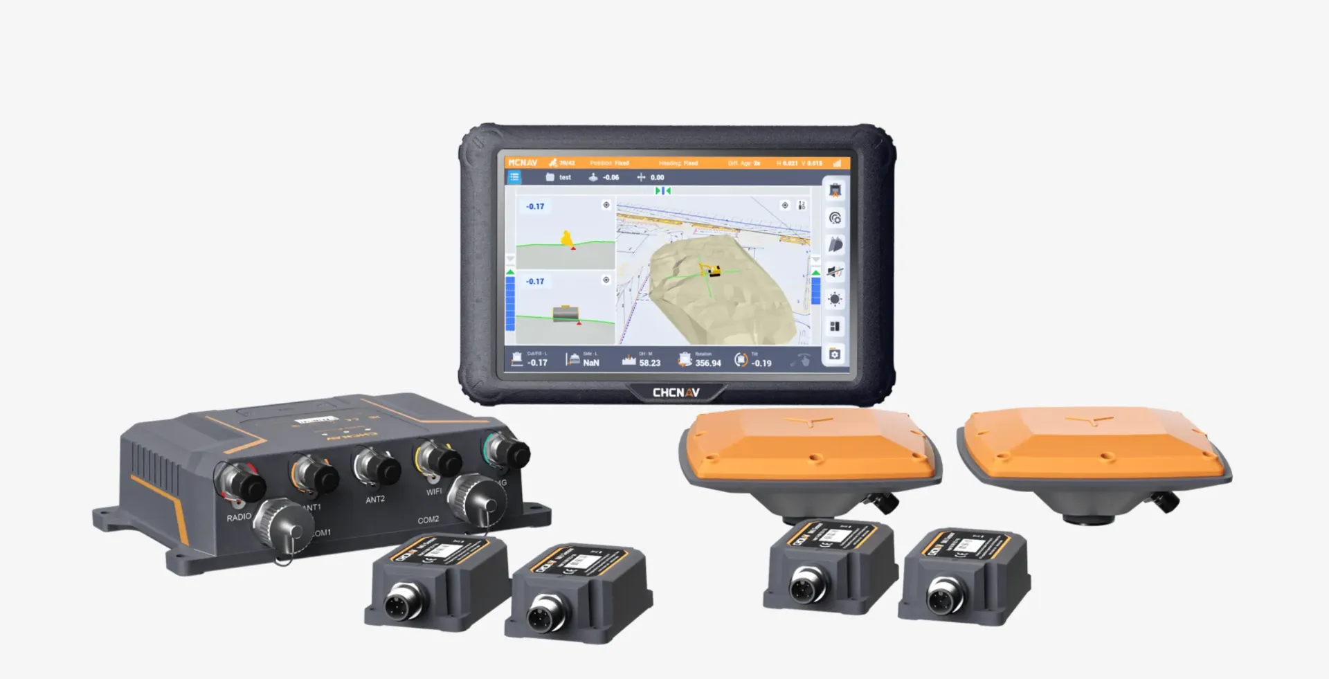 TX73 3D GPS kraansysteem
